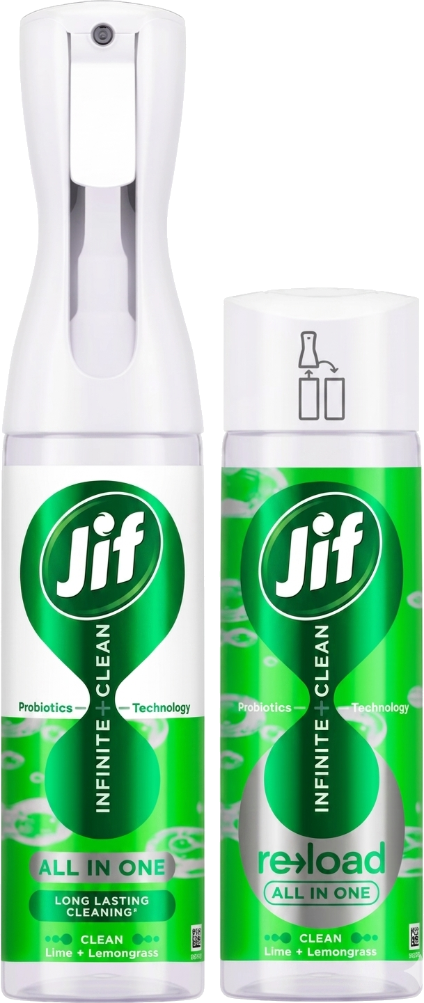 Jif Infinite Clean All In One Lime and Lemongrass Cleaner Spray